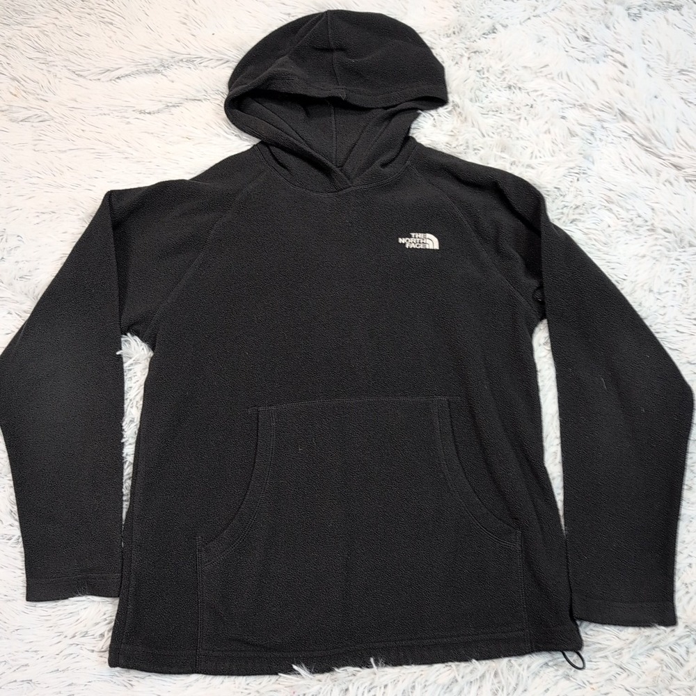 The North Face Sweatshirt‎ Womens S Black Hoodie Gorpcore Logo Pocket Active
